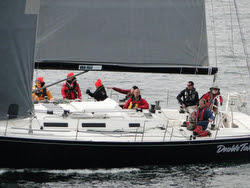 J/145 DoubleTake sailing Van Isle 360 race