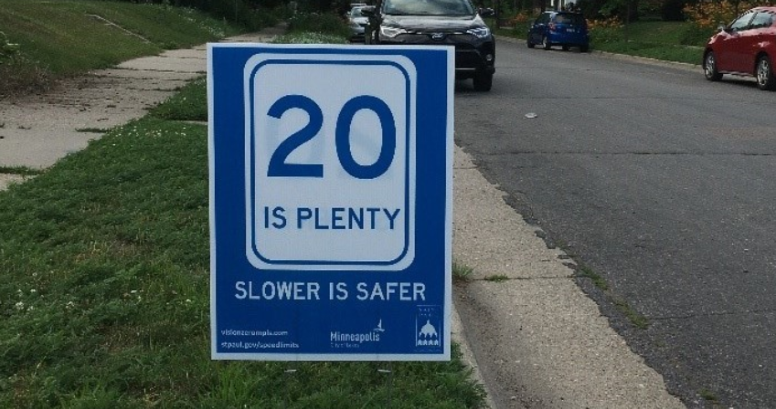 20 is plenty sign