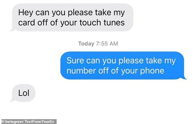 People share their responses to unwanted texts from their exes