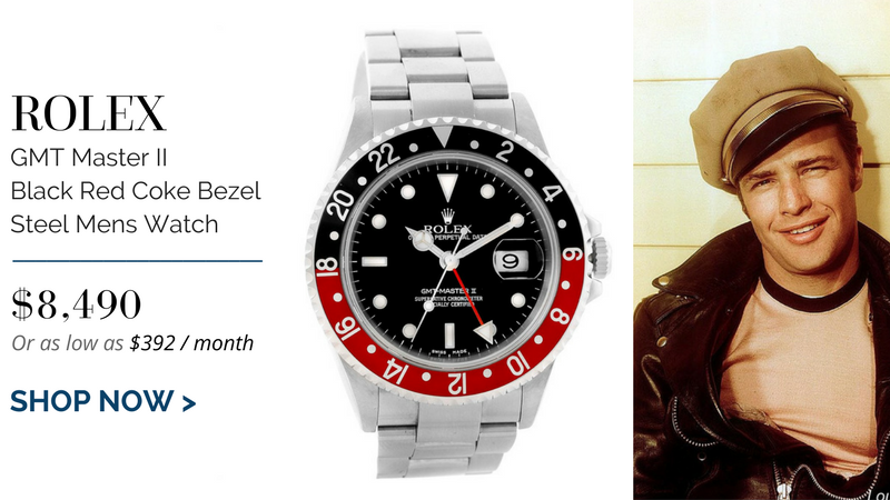 Rolex GMT Master II Black Red Coke Bezel Steel Mens Watch