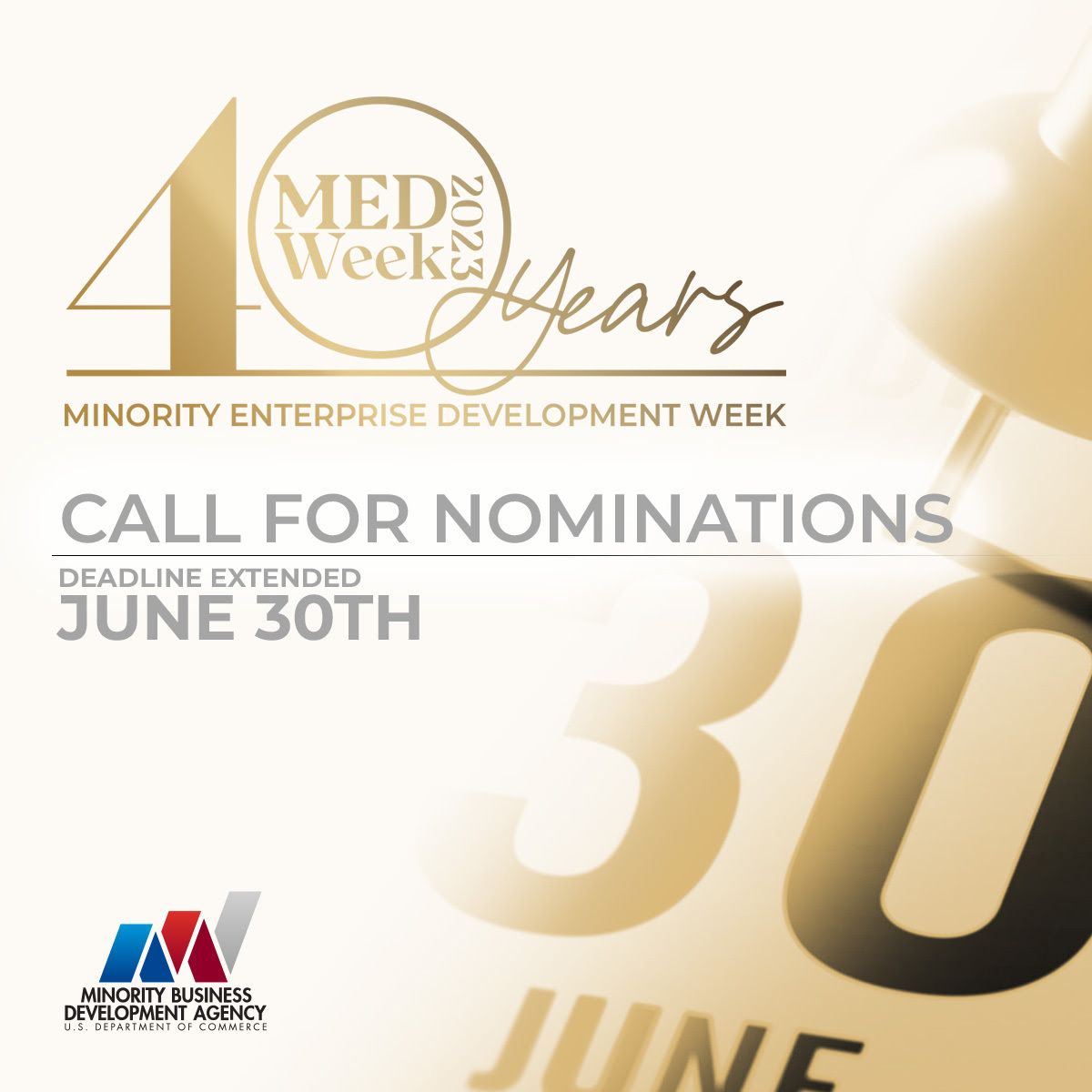 2023 National MED Week Call For Nominations Deadline Extended