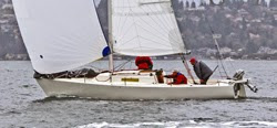 J/27 sailing Vashon Island race off Seattle