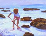 Praia Beach, 10x8 Oil Painting on Canvas Panel - Posted on Thursday, December 4, 2014 by Carmen Beecher