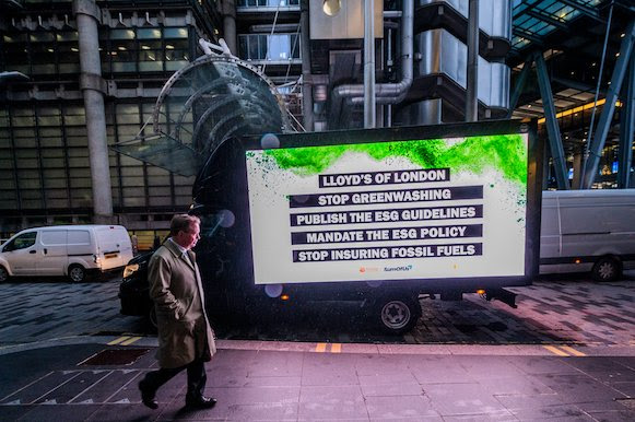 Picture of our van outside Lloyd's HQ