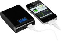 Vox Portable USB Charger 12000 mAh Power Bank with LCD Display 12000 mAh (Black)