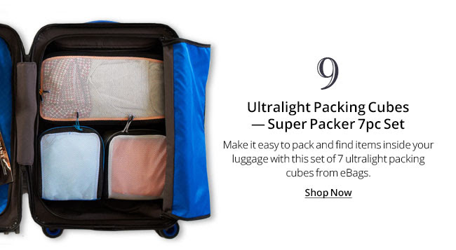 Ultralight Packing Cubes Super Packer 5pc Set