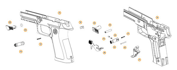 Small Parts Shopper for Various SIG SAUER Firearms Exclusively at SIG SAUER Web Store 