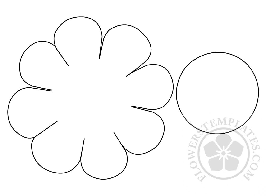 Daisy Cut Out Template Flowers Templates