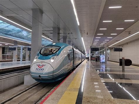 High-Speed Train Traveling from Izmir to Ankara