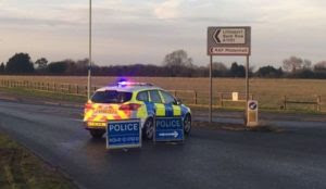 UK: Lockdown and guards open fire as man rams car into gates at air force base in Mildenhall used by US