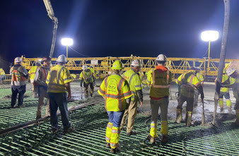 SR 144 bridge concrete pour