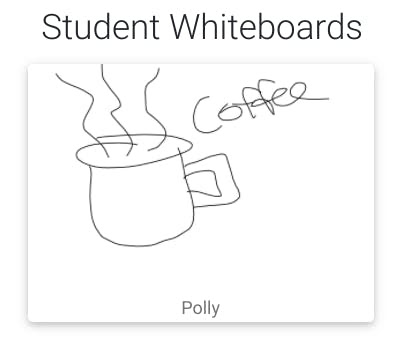 Student whiteboard example