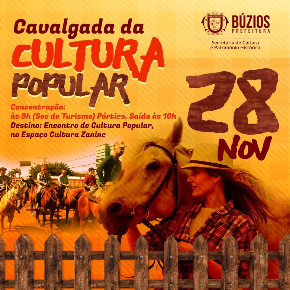 Búzios realiza Cavalgada da Cultura Popular neste domingo