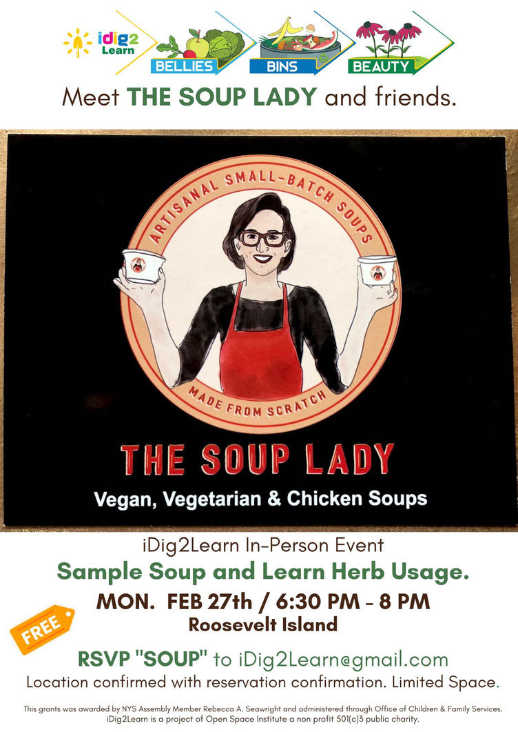 2/27 6:30pm - 8pm The Soup Lady Event