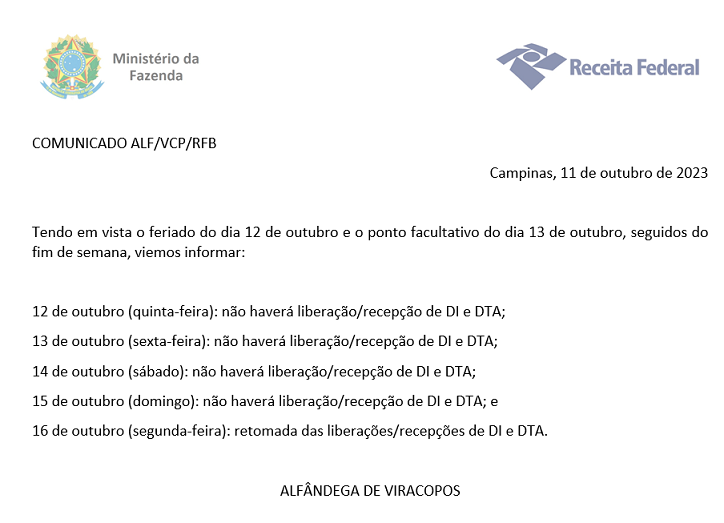 COMUNICADO ALF VCP