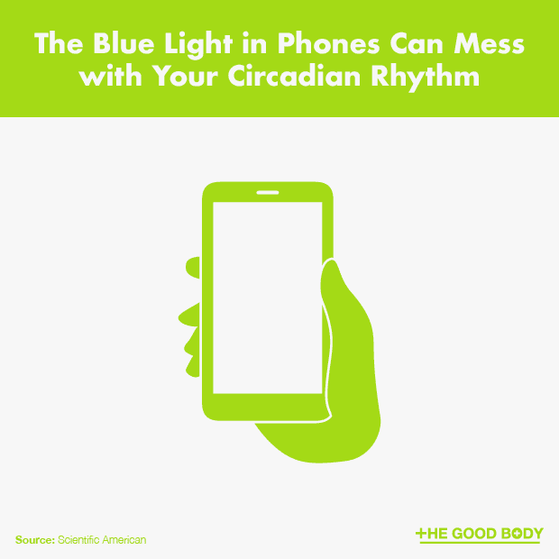 The Blue Light in Phones Can Mess with Your Circadian Rhythm