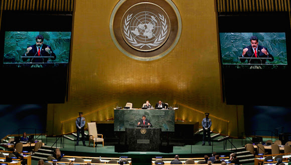El presidente de la República, Nicolás Maduro, planteó hoy una “refundación democrática y profunda” de la Organización de Naciones Unidas. Foto: Reuters