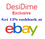 13% Cashback on eBay - Only For 3 Days - Just for Dimers