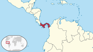 Panama in its regionsvg