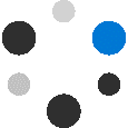 3 black dots, 2 grey dots and 1 blue dot