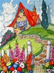Little Cottage Atop the Hill Storybook Cottage Series - Posted on Thursday, December 18, 2014 by Alida Akers