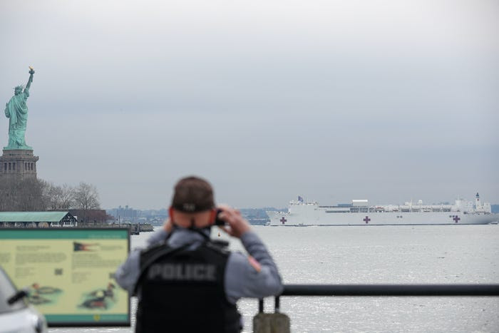 USNS Comfort in New York. 11