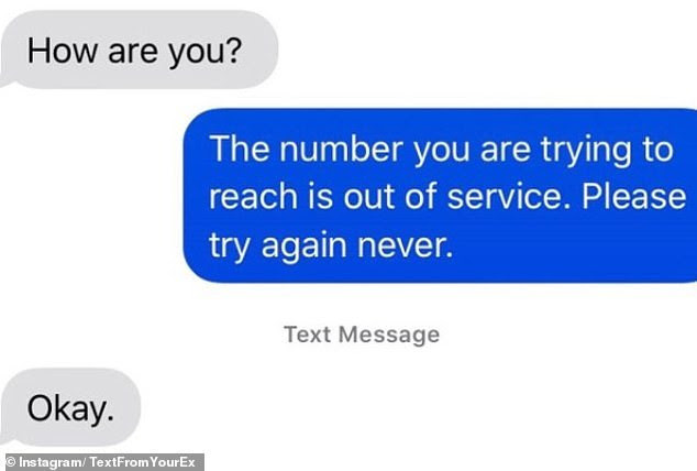 People share their responses to unwanted texts from their exes