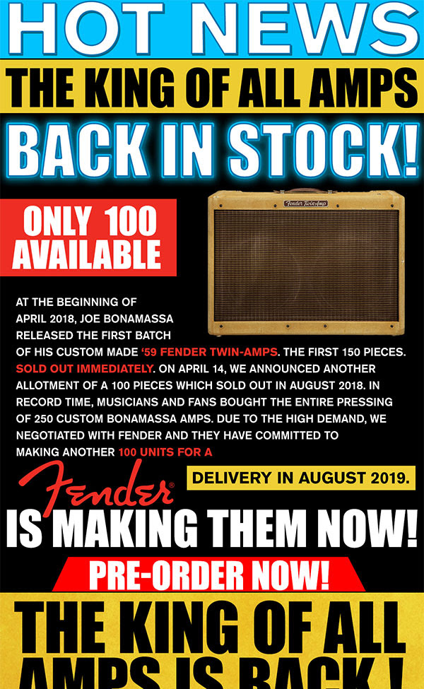 Get the latest deals on Bonamassa merch here!