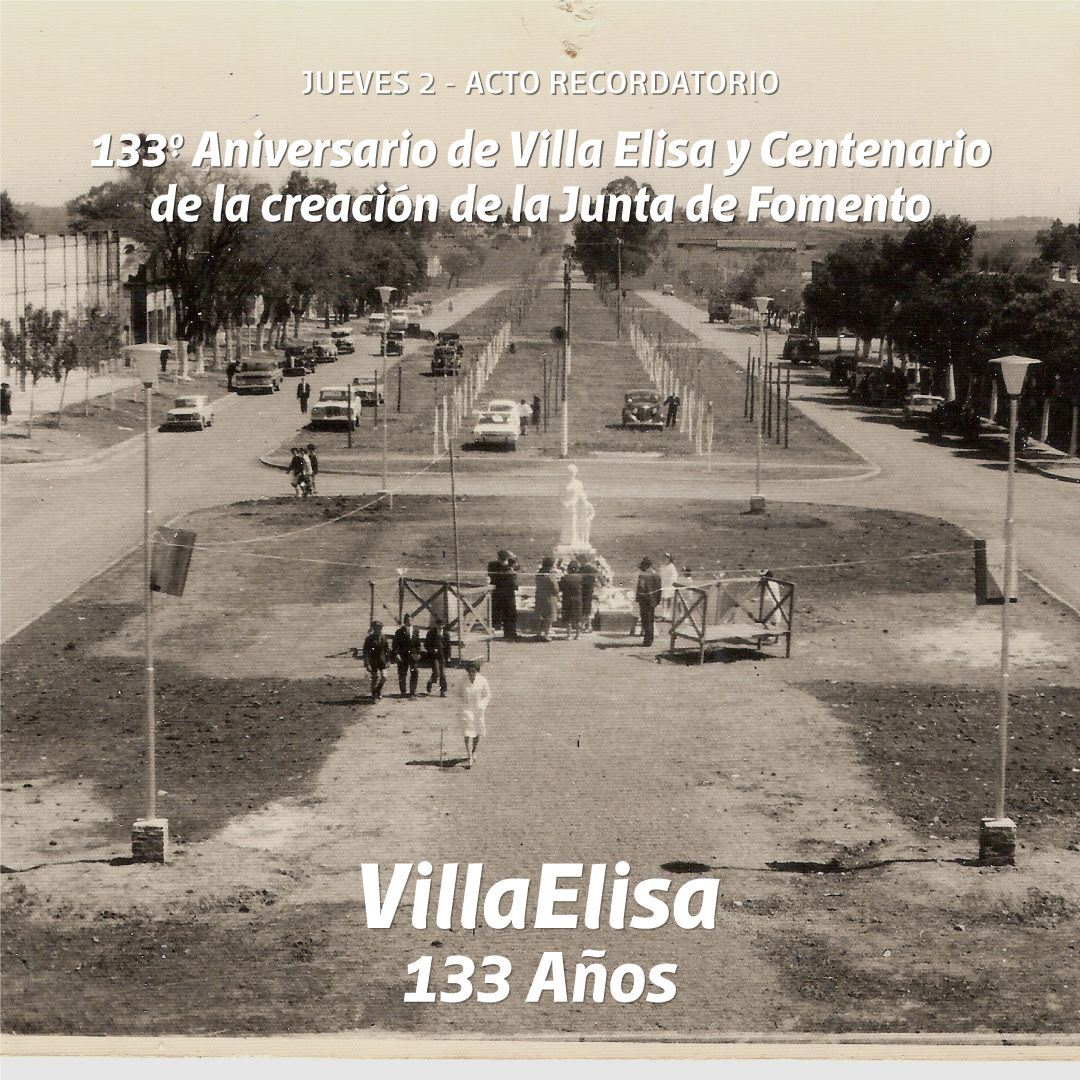 Aniversario de Villa Elisa y de la creación de la Primera Junta de Fomento