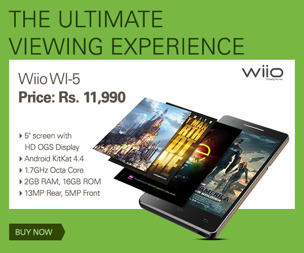 Wiio WI-5  Price: Rs. 11,990