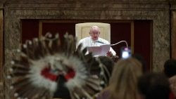 L'incontro del Papa in  Vaticano con le delegazioni dei Popoli Indigeni del Canada - aprile 2022