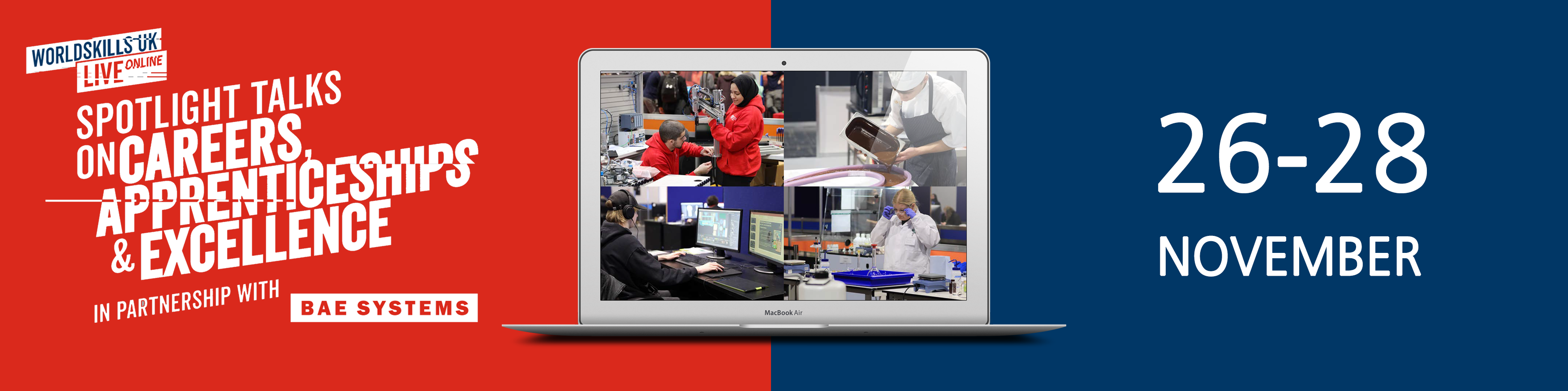 WorldSkills UK LIVE online: Spotlight Talks on Careers, Apprenticeships and Excellence in partnership with BAE Systems