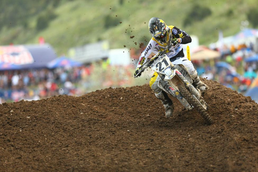 Anderson overcame an off-track excursion in Moto 2 to finish third overall.Photo: MX Sports Pro Racing / Jeff Kardas