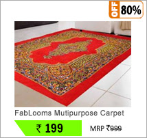 FabLooms Mutipurpose Carpet (Size 5 X 7 ft )