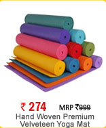 Hand Woven Premium Velveteen Yoga Mat