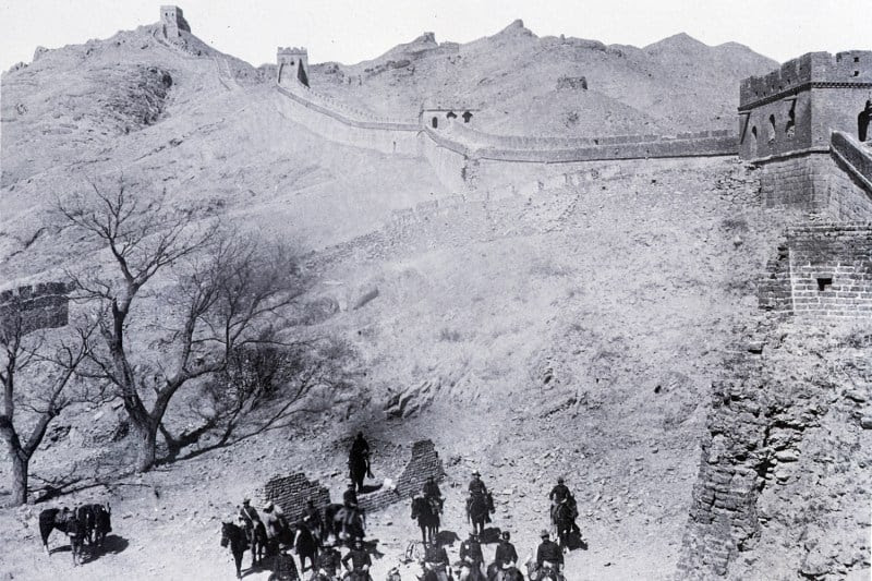 The U.S. Cavalry, outside of the Great Wall of China