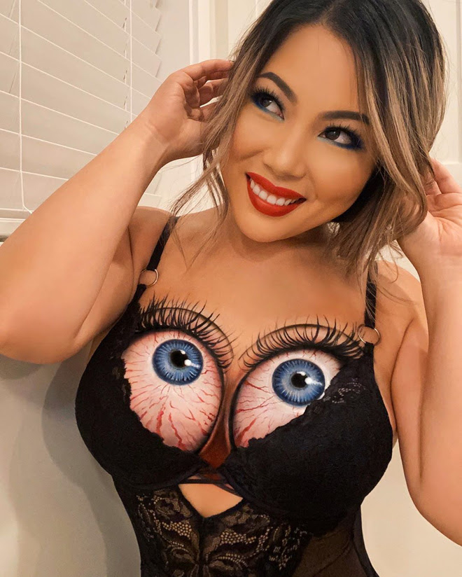 Bỏ nghề gõ đầu trẻ sang làm chuyên gia makeup, cô gái gây sốt MXH với những tác phẩm body-painting cực dị - Ảnh 3. Bỏ nghề gõ đầu trẻ sang làm chuyên gia makeup, cô gái gây sốt MXH với những tác phẩm body-painting cực dị - Ảnh 3.