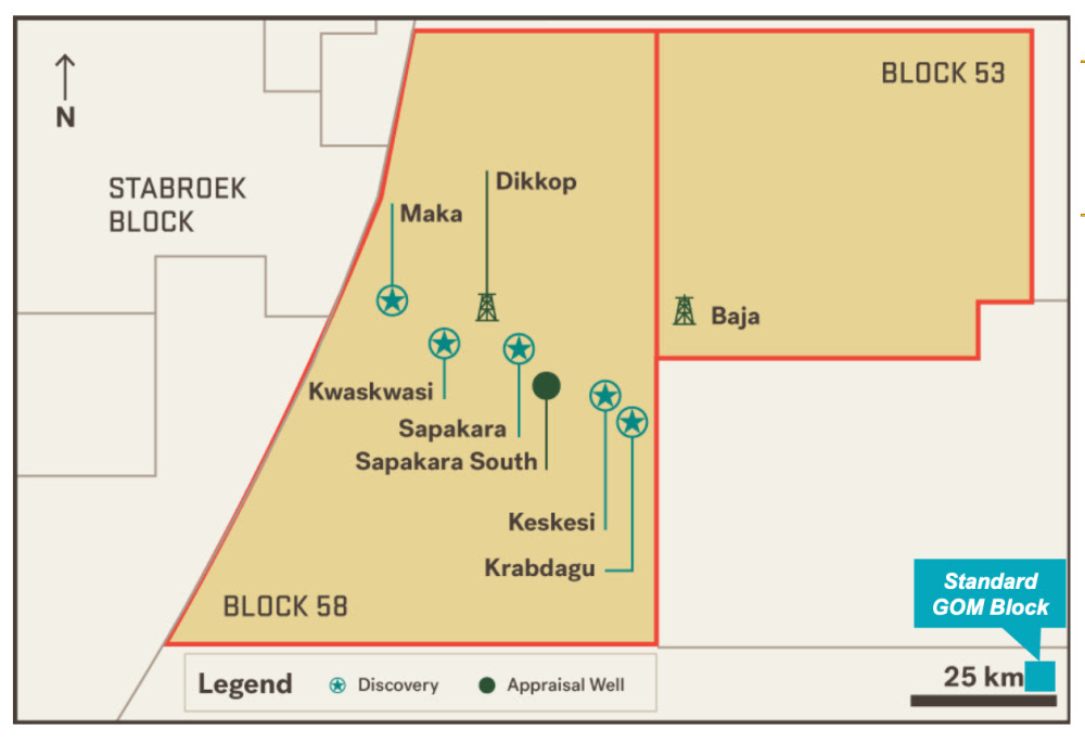 Hart Energy August 2022 - APA Corp Reveals Mixed Bag of Exploration Results Offshore Suriname - Map of operations