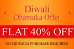 Flat 40% off on all orders