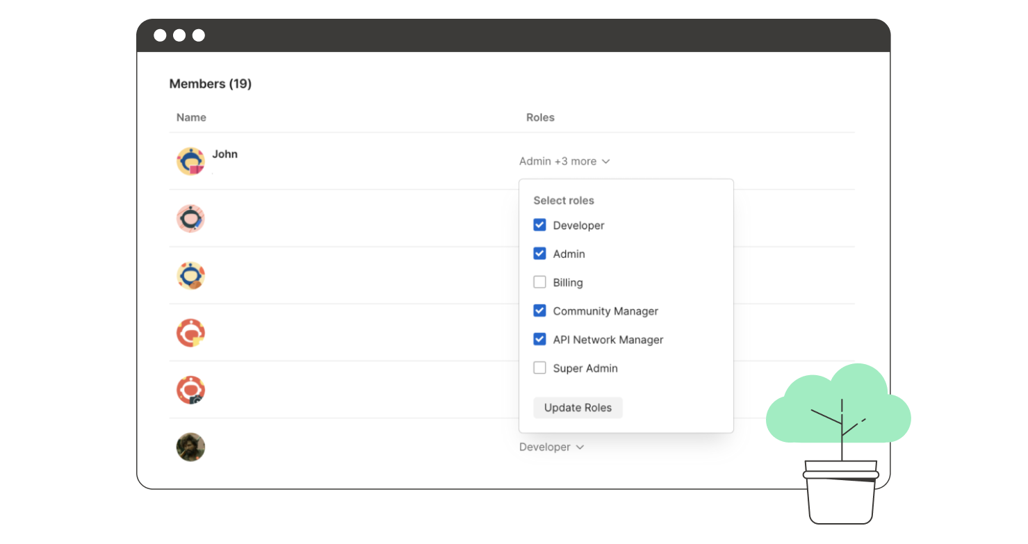 Postman users dashboards. illustration.