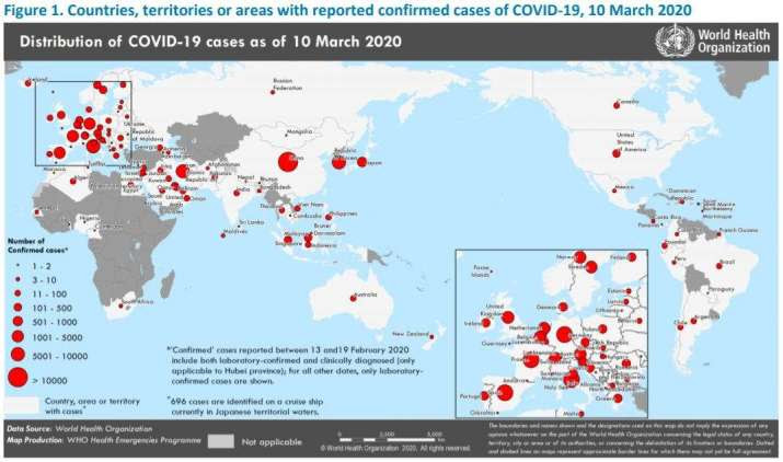 Situation report for 10 March from the World Health Organization. From who.int
