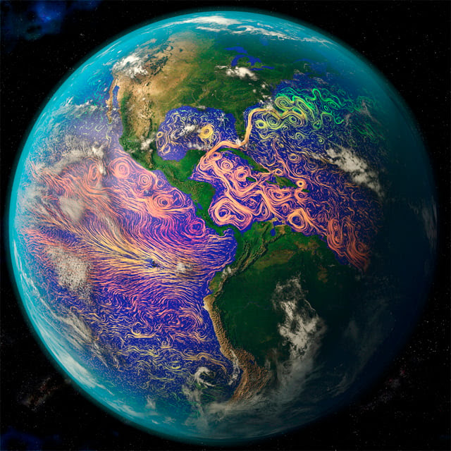 Ocean currents off the Americas image Science Photo Library
