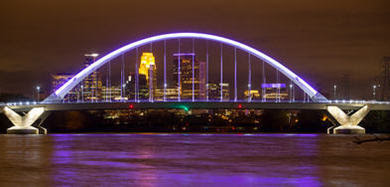 Lowry Bridge purple