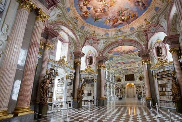 This is probably the Most Beautiful Library in the World...    The World's Largest Monastic Library  The Admont Abbey in Admont, Austria contains the world's largest monastic library, as well as the largest scientific collection. The Abbey was founded by  545985c8-f05c-4e1f-aa26-459e2327b98a