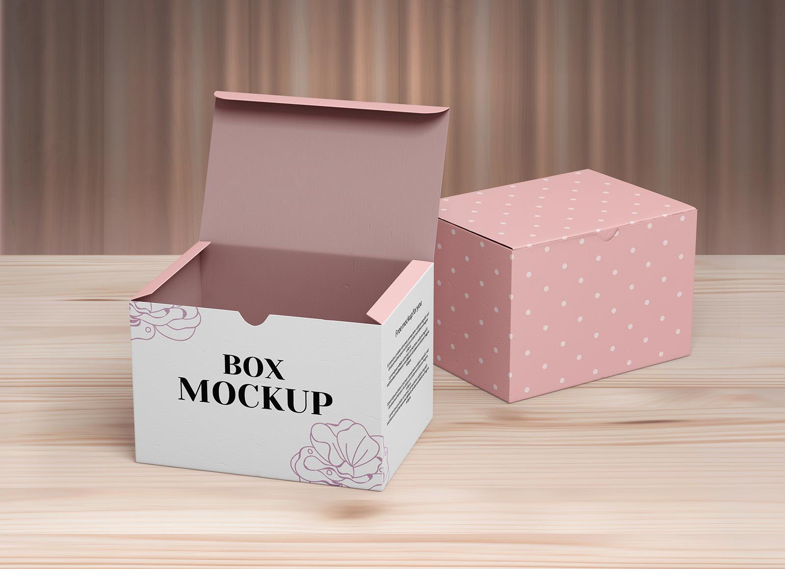 Free Closed & Open Box Packaging Mockup PSD Set Good Mockups