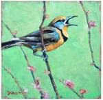 Just Singin' a Happy Tune - Original Meadowlark Painting - Deb Kirkeeide - Posted on Thursday, March 5, 2015 by Deb Kirkeeide