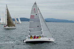 J/80 sailing Van Isle 360 race