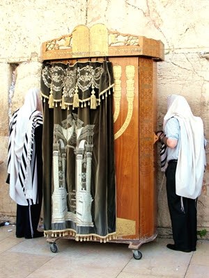 Torah ark at the Western (Wailing) Wall