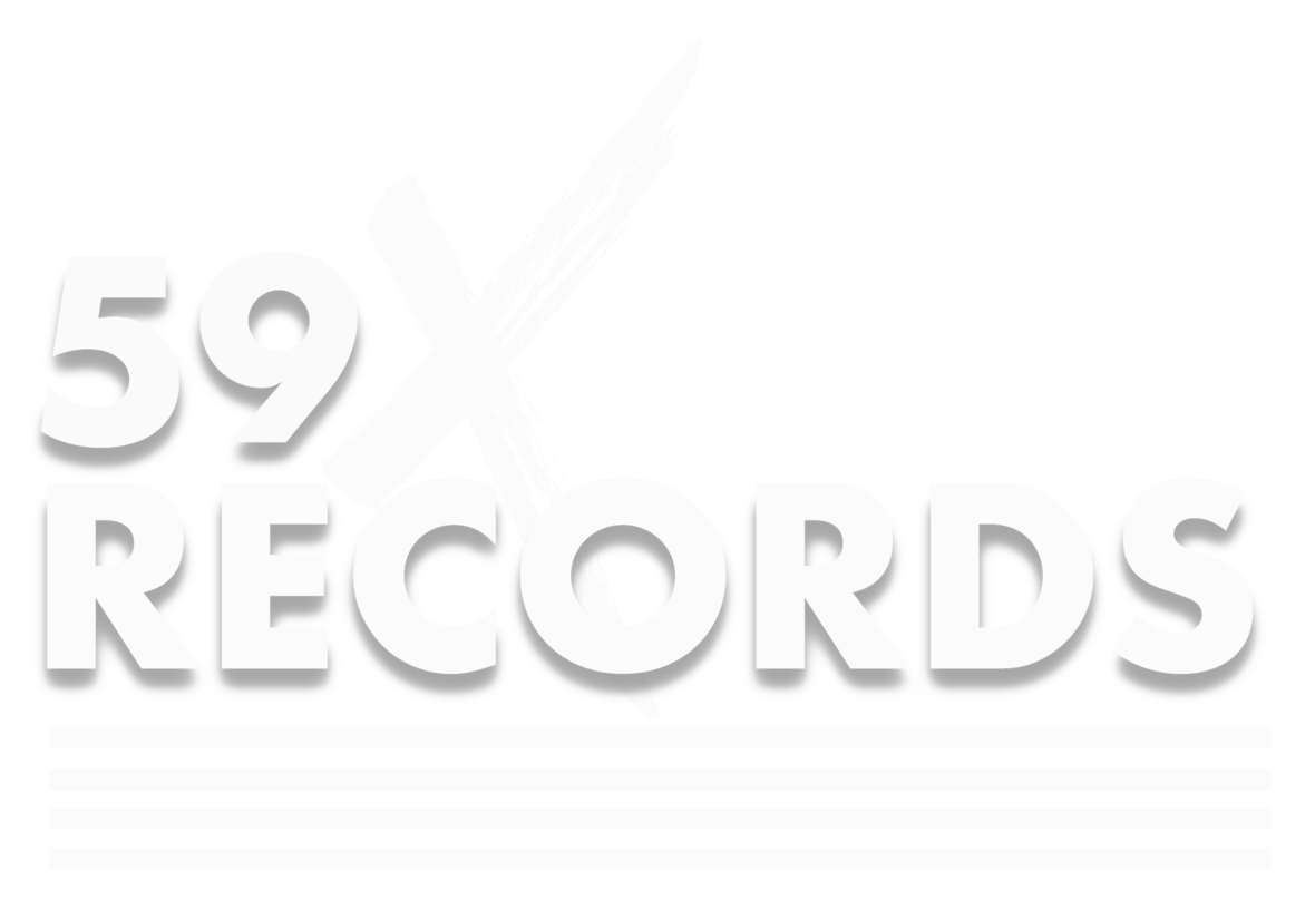 59 X Records Logo White - Transparent 