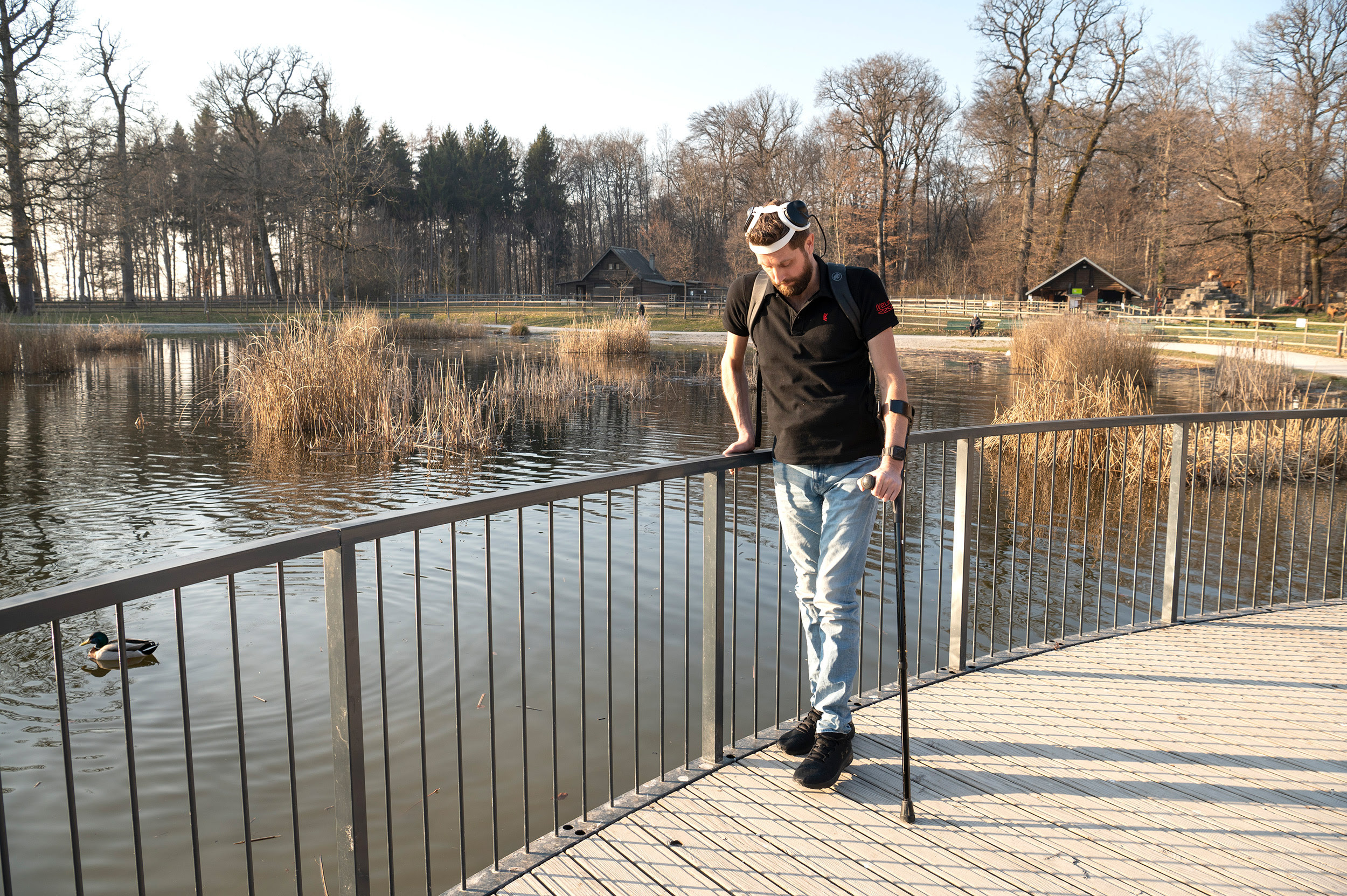 Neural implant helps paralyzed man walk again.